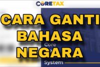 Cara Ubah Bahasa di Coretax