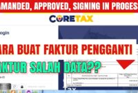 Cara Buat Faktur Pajak Pengganti di Coretax